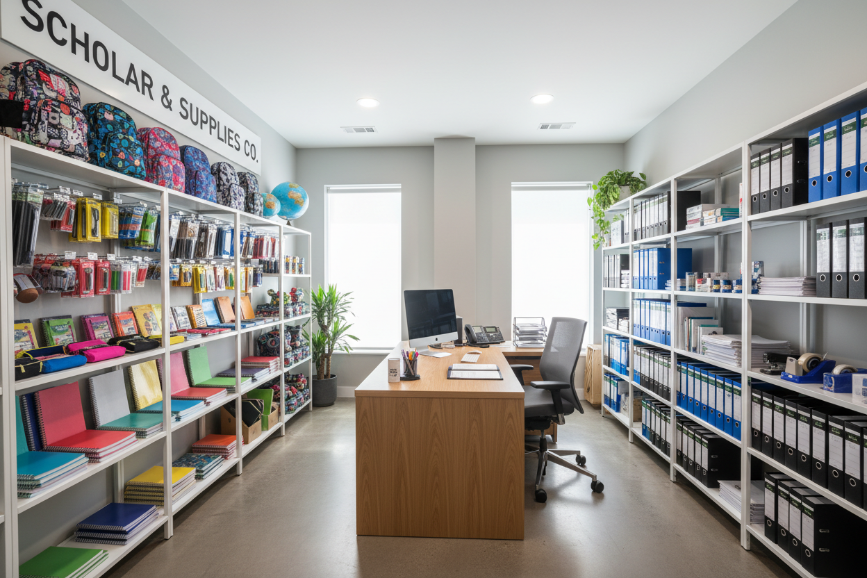 oficina de negocio de articulos escolares y oficina