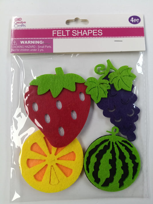 FELT FRUIT 4PC