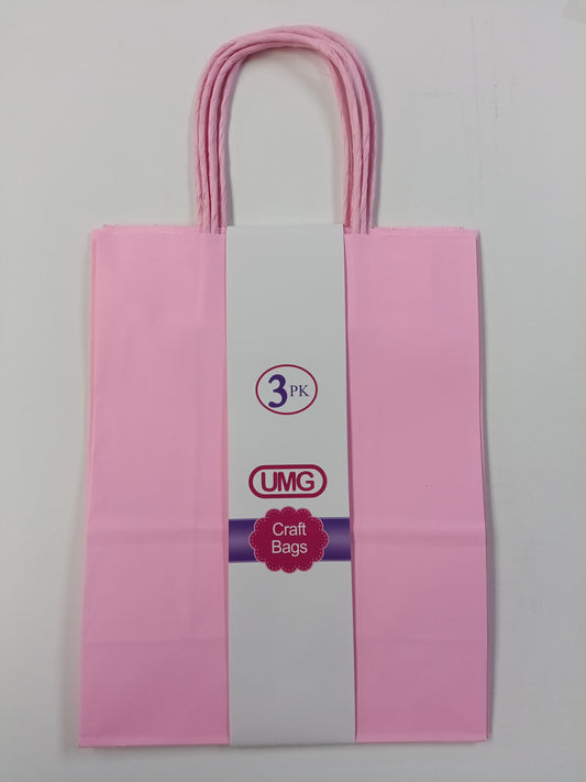 CRAFT BAG MEDIUM 19X10X25CM LIGHT PINK