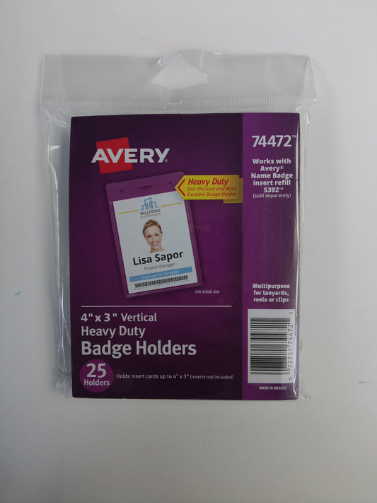 Heavy Duty Badge Holders 4x3"