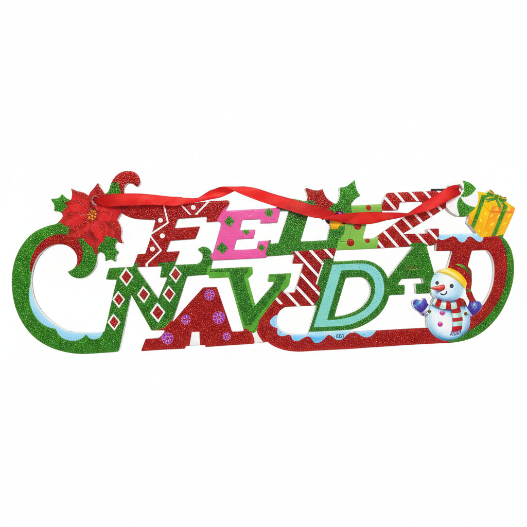 Paper Plaque "Feliz Navidad"