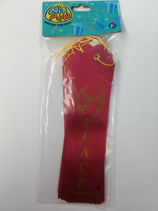 2ND PLACE WINNER RIBBONS