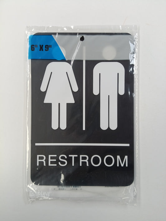 IG LETRERO "RESTROOM"