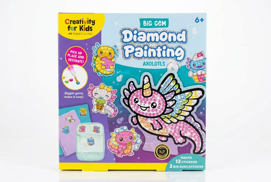 Big Gem Diamond Painting Axolotl