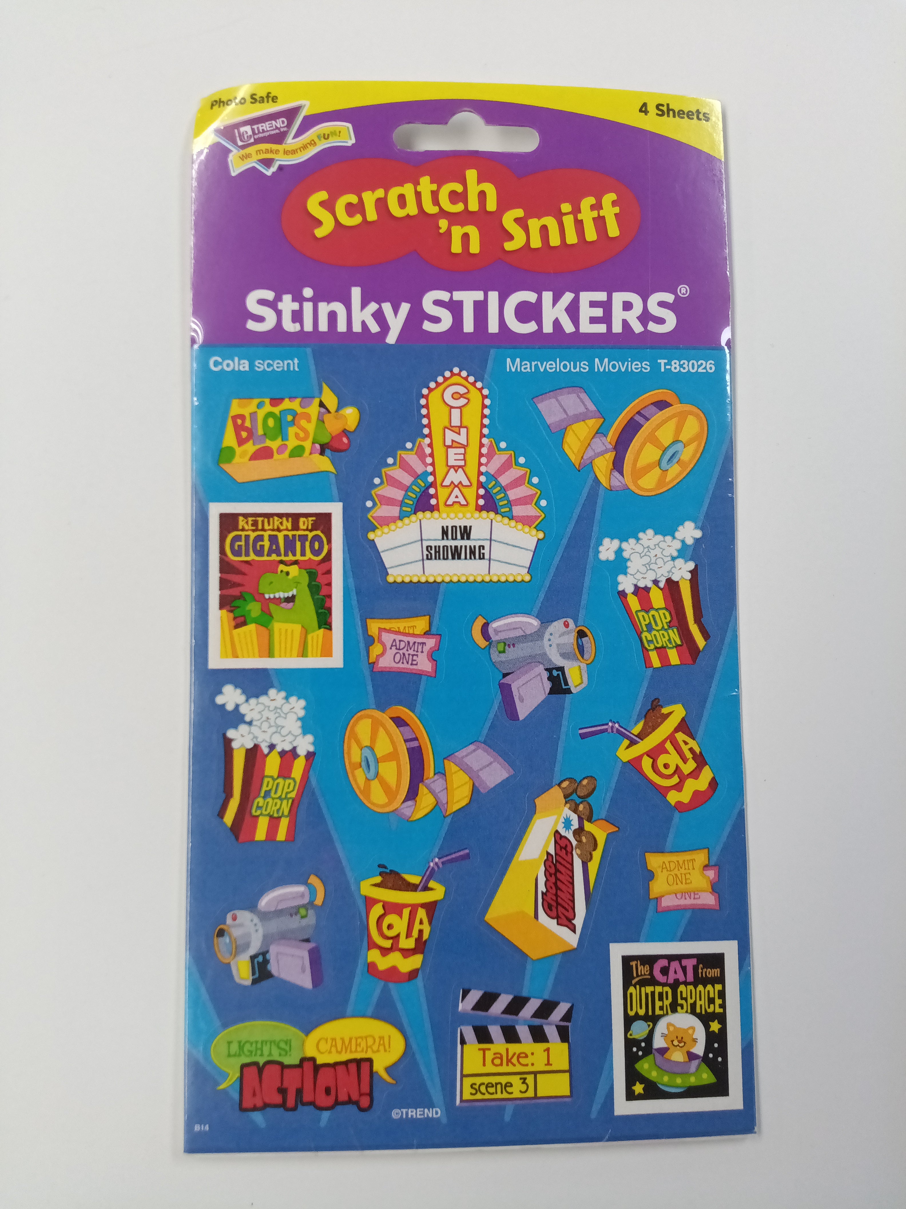 MARVELOUS MOVIES STICKERS 68 STICKERS – JA Riollano Co, Inc. School I ...