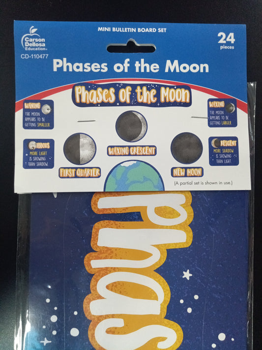 PHASES OF THE MOON MINI BULLETIN BOARD 24PCS