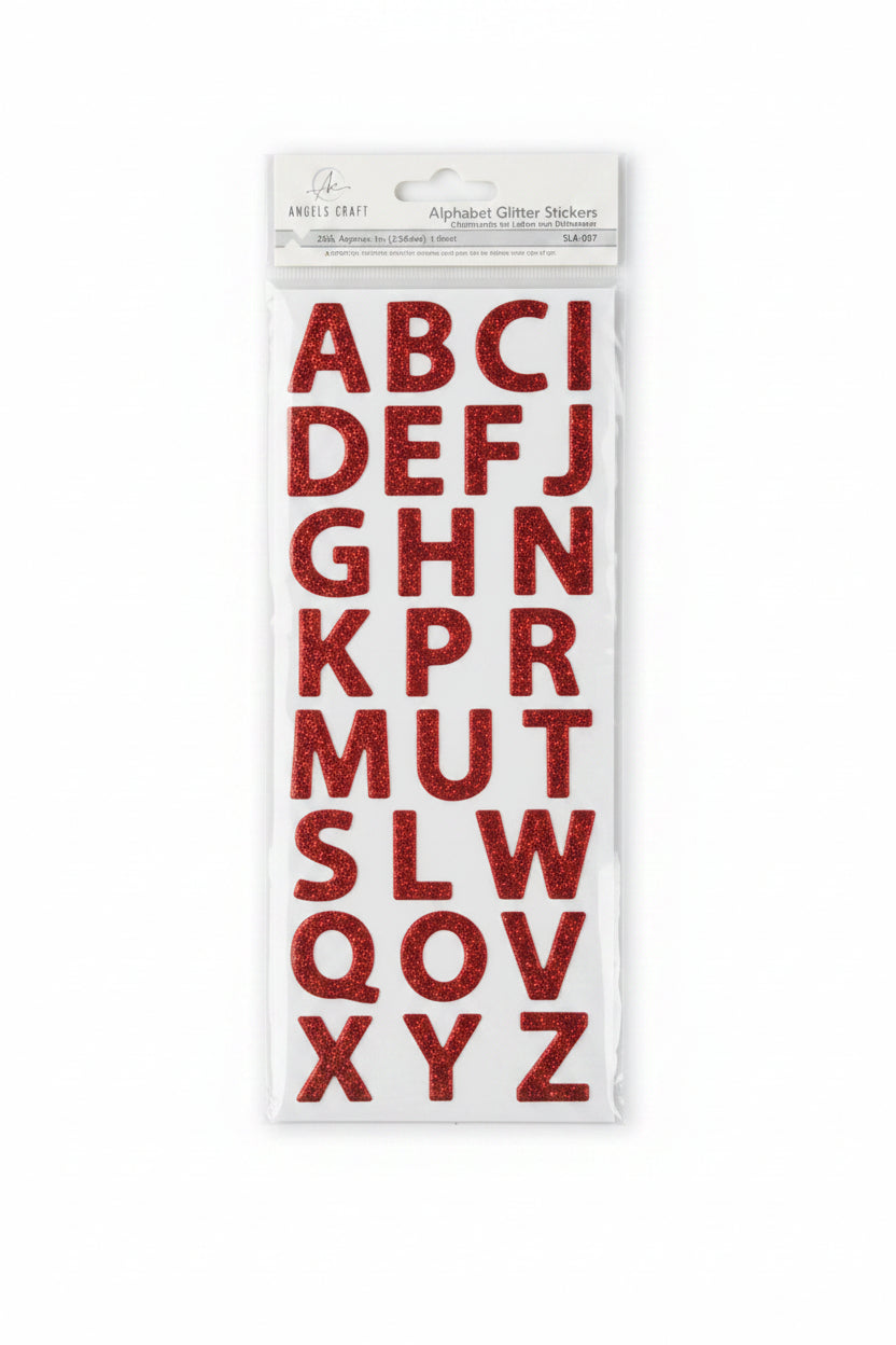 Alphabet Glitter Stickers | 26 ct – imagen 3 - JA Riollano