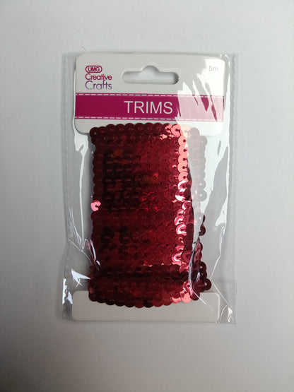 SEQUIN TRIM 5M 4COLORS