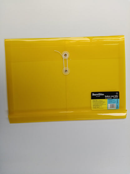 SOBRE PLASTICO C/HILO HORIZONTAL LTR