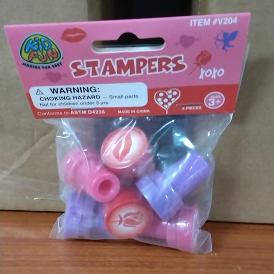 VALENTINES STAMPERS 6PCS