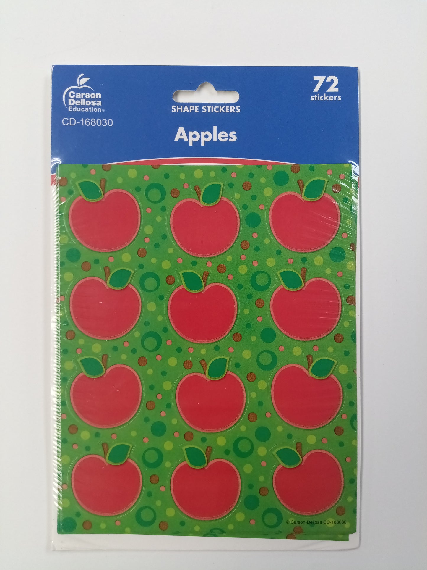 SHAPE STICKER APPLES 72 STICKERS
