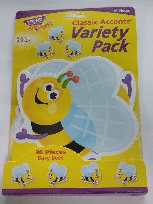 BUSY BEES CLASSIC ACCENTS 36 PCS