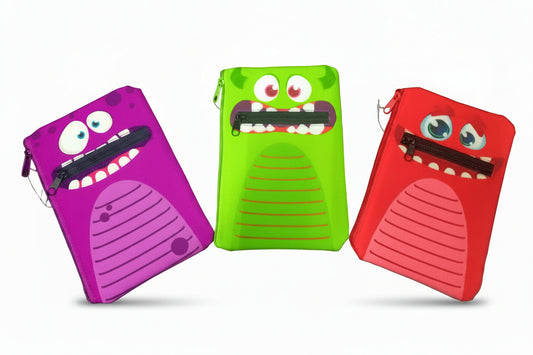 Fun Monsters Zipper Pencil Pouch - JA Riollano