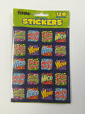 MUSIC THEME STICKERS 1''X1'' 120PCS