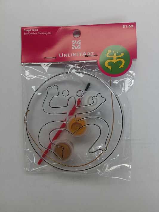 SUNCATCHER PAINTING KIT WITH 3 PAINT COQUI TAINO