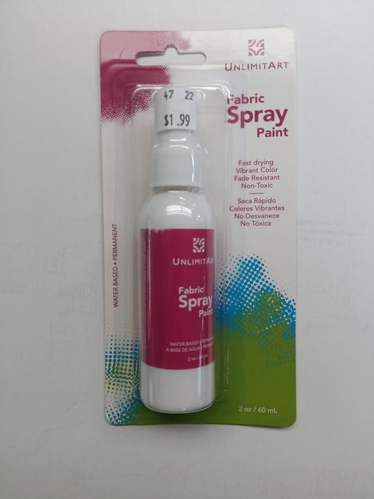 SPRAY PAINT FABRIC WHITE WATER BASED PERMANENT
