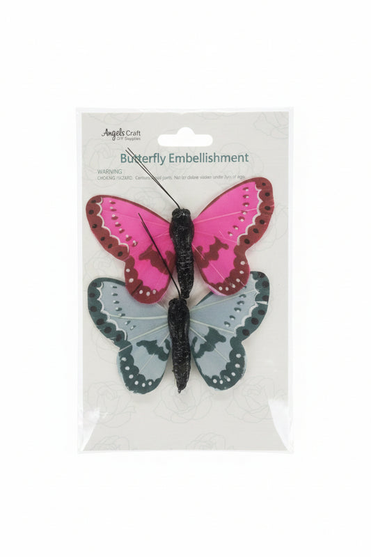 BUTTERFLY EMBELLISHMENT 2PCS
