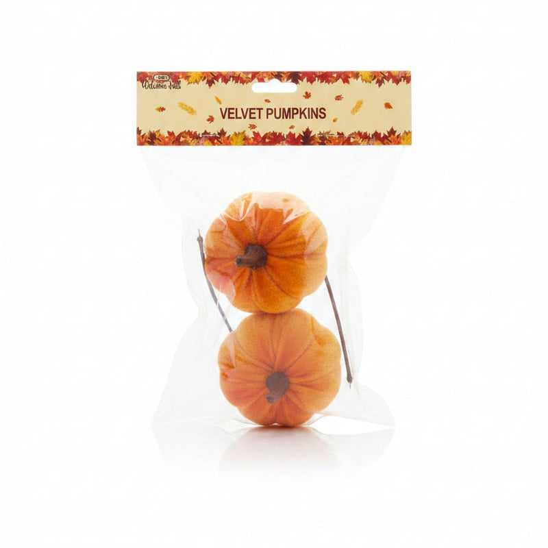 Velvet Pumpkins | pkg 2