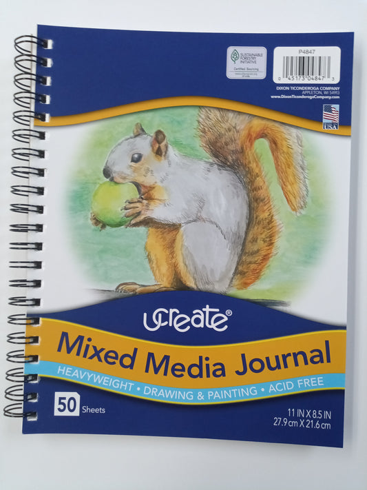 HEAVYWEIGHT DRAW/PAINT SPIRAL 11" X 8.5" 50 SHEETS