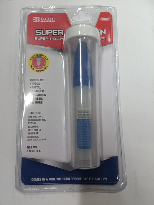 0.10 OZ (3G) SUPER GLUE PEN W/ PRECISION TIP APPLI