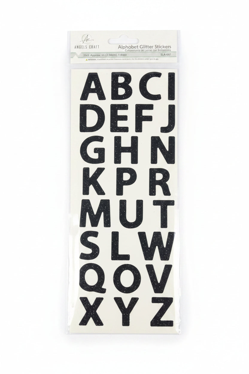Alphabet Glitter Stickers | 26 ct – imagen 2 - JA Riollano