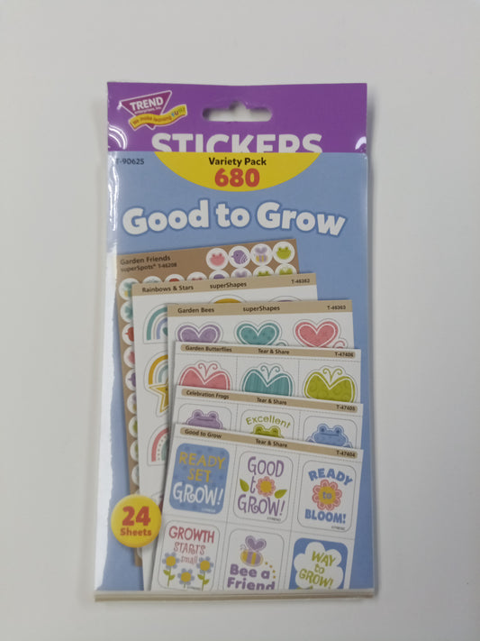 GOOD TO GROW STICKERS VARIETY PACK 680PK