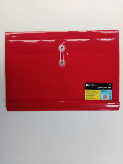 SOBRE PLASTICO C/HILO HORIZONTAL LTR