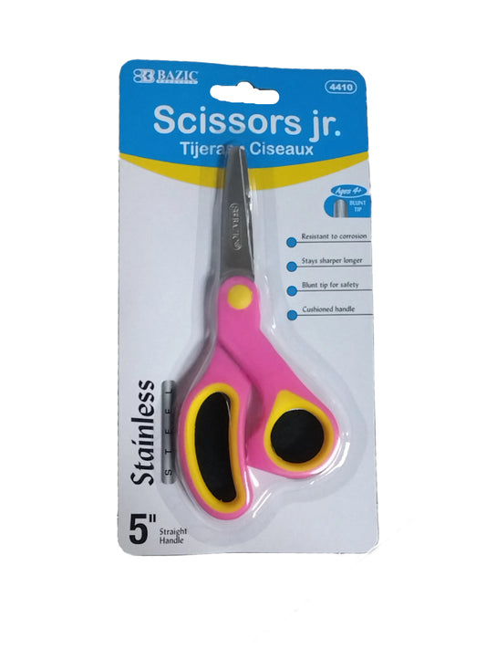 SCISSORS SOFT GRIP BLUNT TIP STAINLESS STEEL 5"