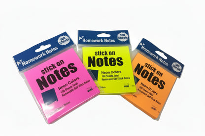 Sticky Notes 3x3 100SH Neon – imagen 1 - JA Riollano