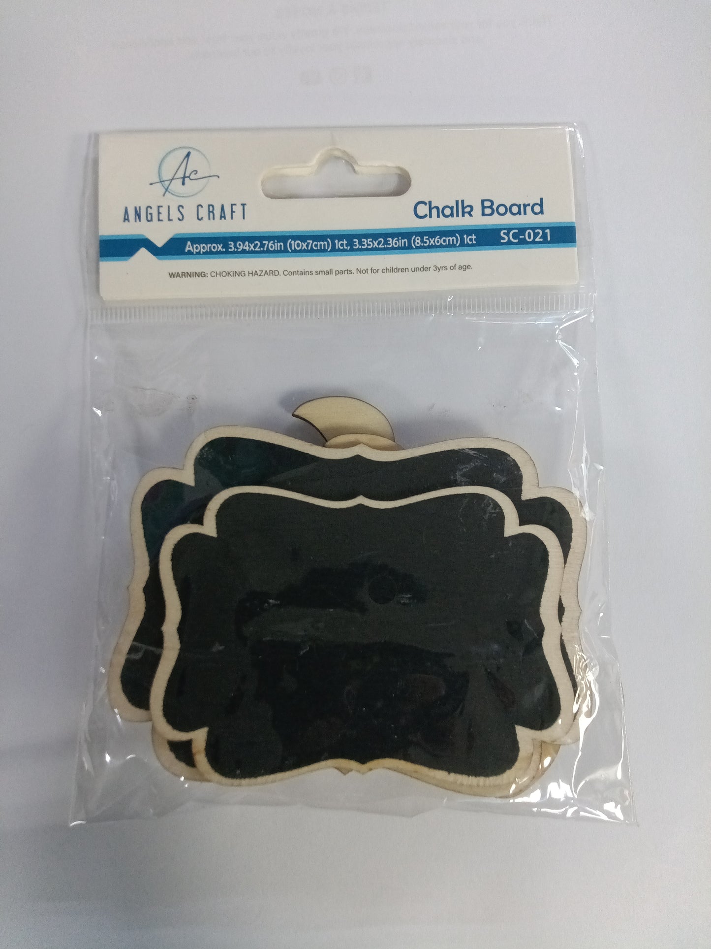 2CT MINI CHALK BOARD W/ STAND, BANNER SHAPE 2CT