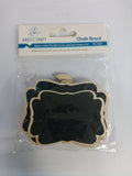 2CT MINI CHALK BOARD W/ STAND, BANNER SHAPE 2CT