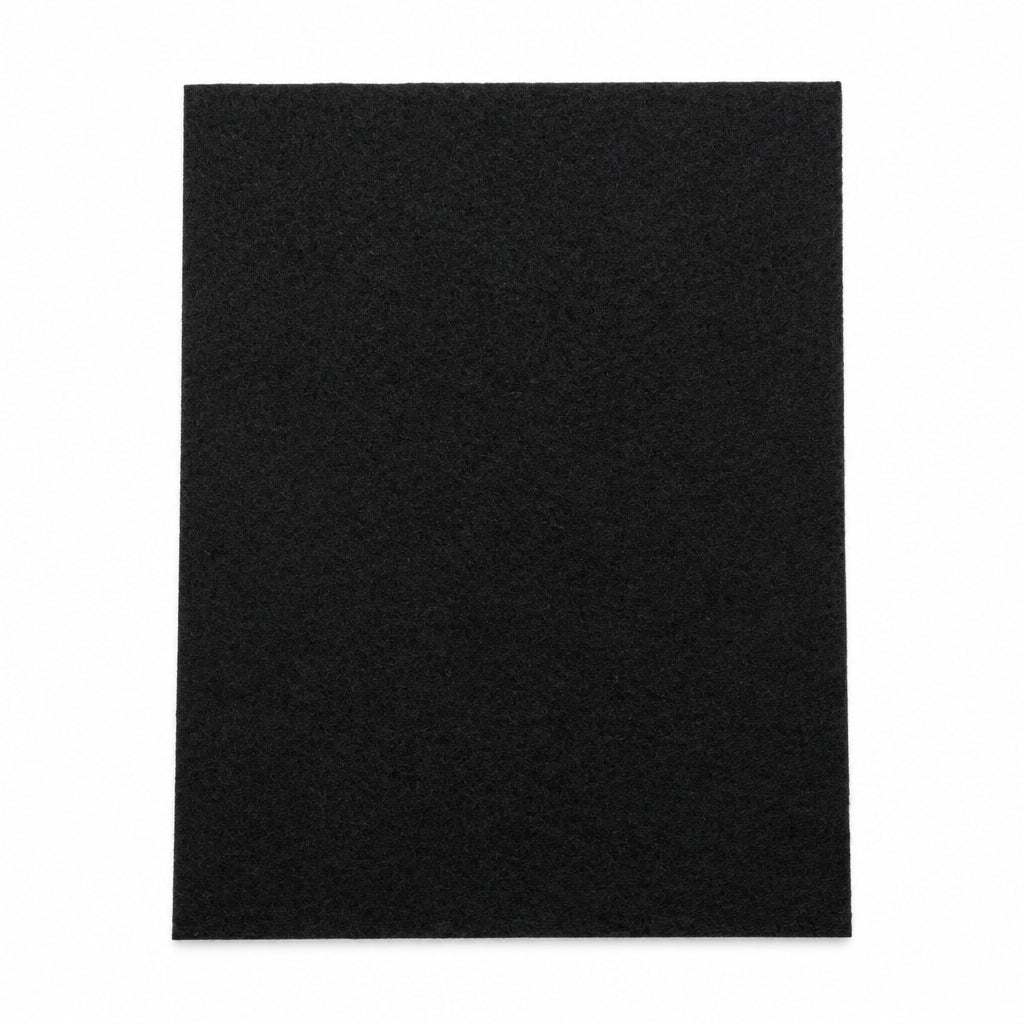 Black Felt Sheet 9x12