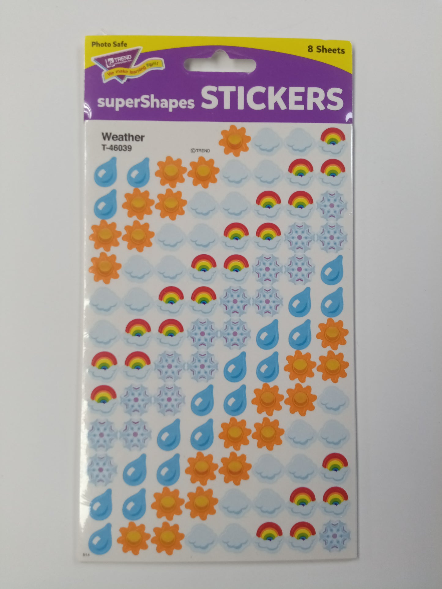 WEATHER SUPERSHAPES STICKERS 800PK
