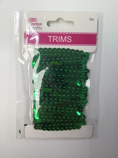 SEQUIN TRIM 5M 4COLORS