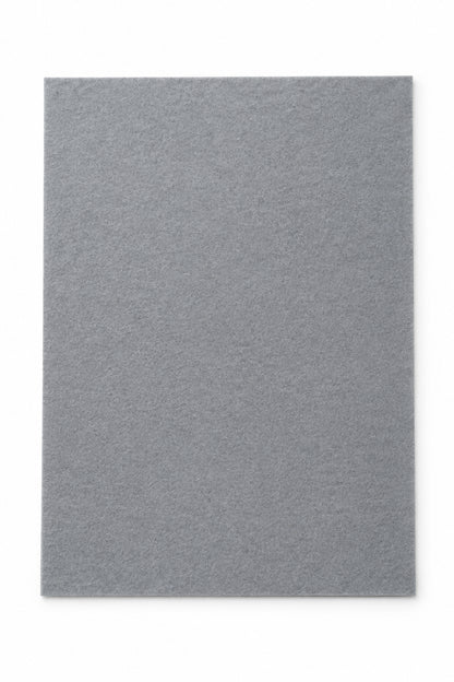 Silver Gray Fielt Sheet 9x12