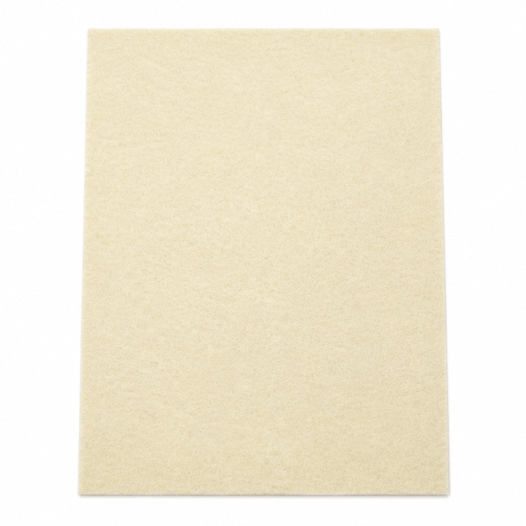 Cream Felt Sheet 9x12