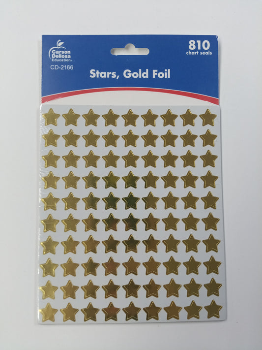STICKER STARS GOLD 810 STICKERS