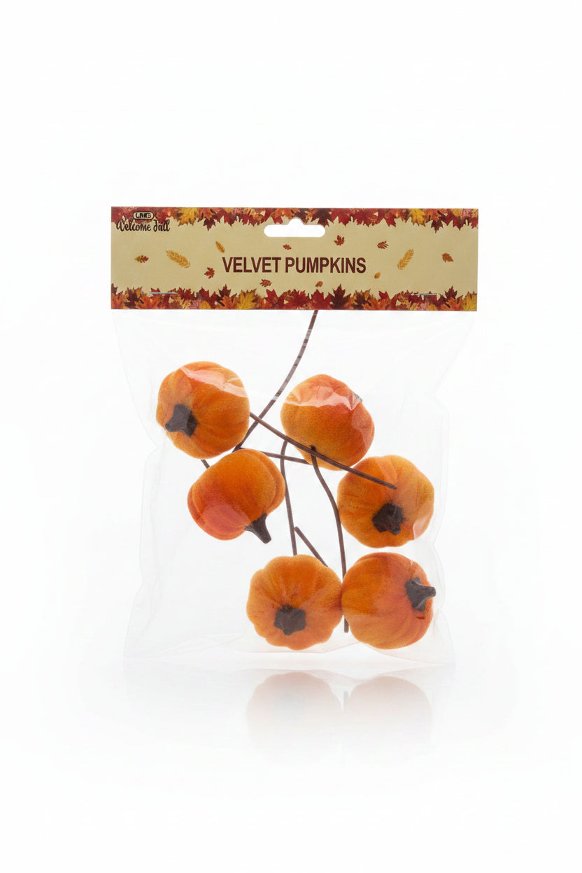 Velvet Pumpkins |pkg.6