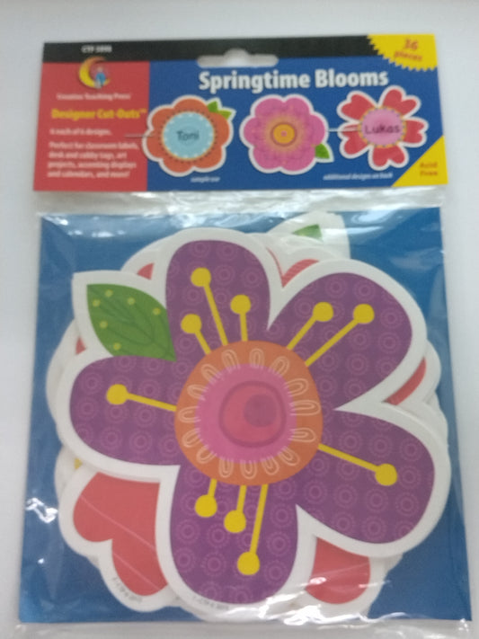SPRINGTIME BLOOMS CUT-OUTS 36 PCS