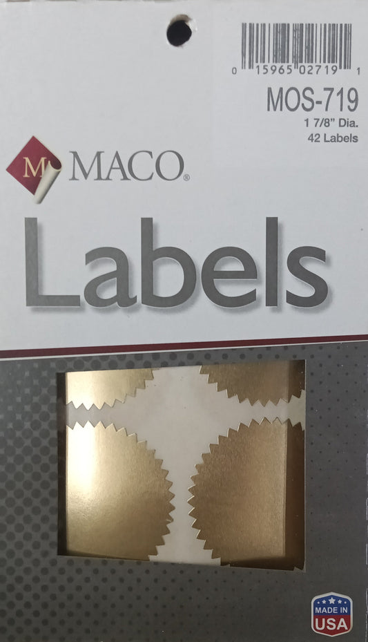 MAC NOTARIAL GOLD LABEL