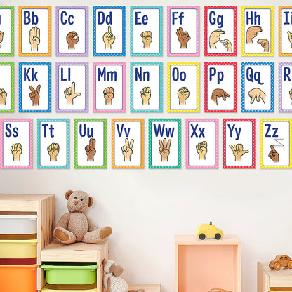 Mini Poster : Sign Language Alphabet Poster | Set 26