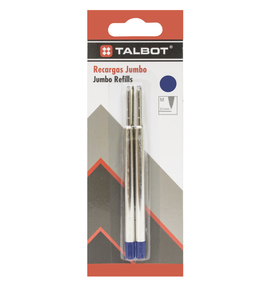 JUMBO REFILL, BLISTER X 2 UNIDADES, AZUL
