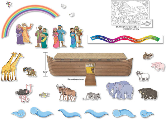 NOAH'S ARK BULLETIN BOARD SET 30PCS